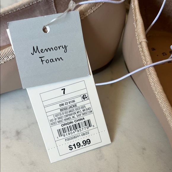 A New Day Women's Cream Bow Loafers - Picture 4 of 5